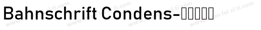 Bahnschrift Condens字体转换
